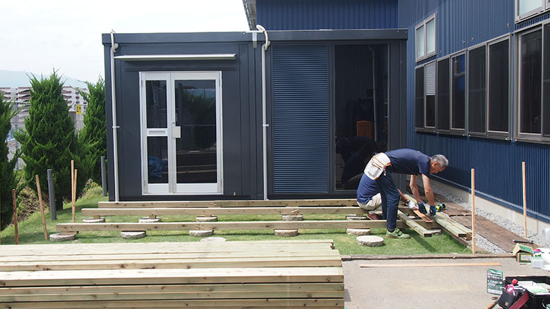 ウッドデッキ製作